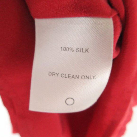 classiques entier 100% Silk Tank Top Size 10 Candy Apple Red - Picture 5 of 9